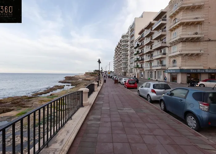 Breathtaking Seafront 3bd W/ Balcony, Coast By 360 Estates Апартаменты Слима